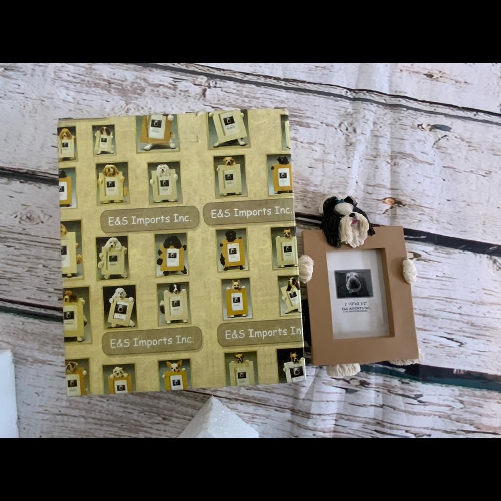 E &‎ S Imports Shiz Zhu Dog Photo Frame NEW